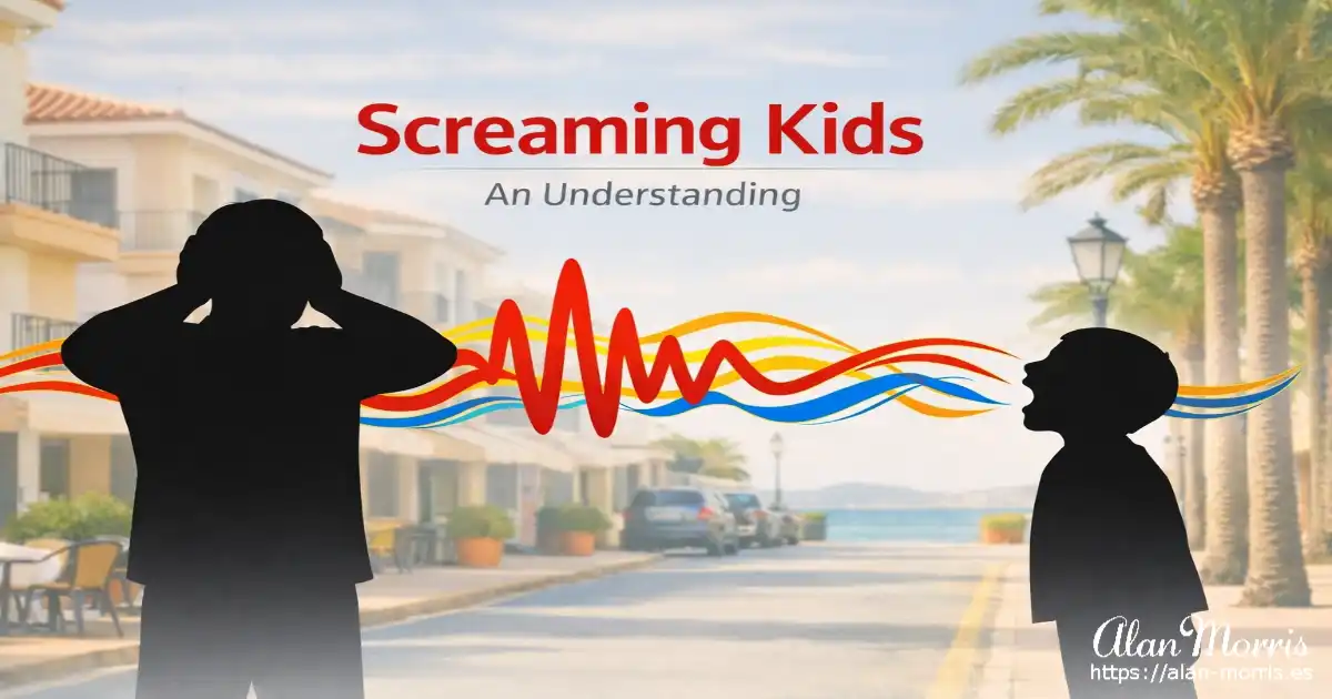 Silhouettes of an adult and child with a colourful soundwave between them.