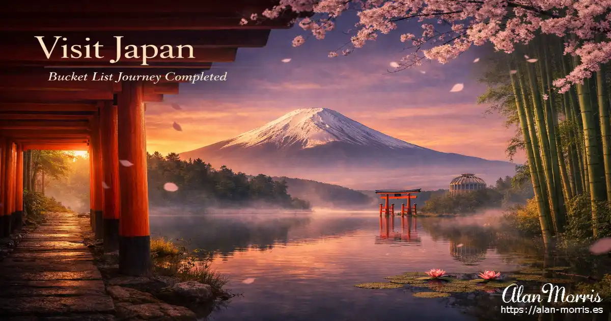 Bucket list visit Japan banner