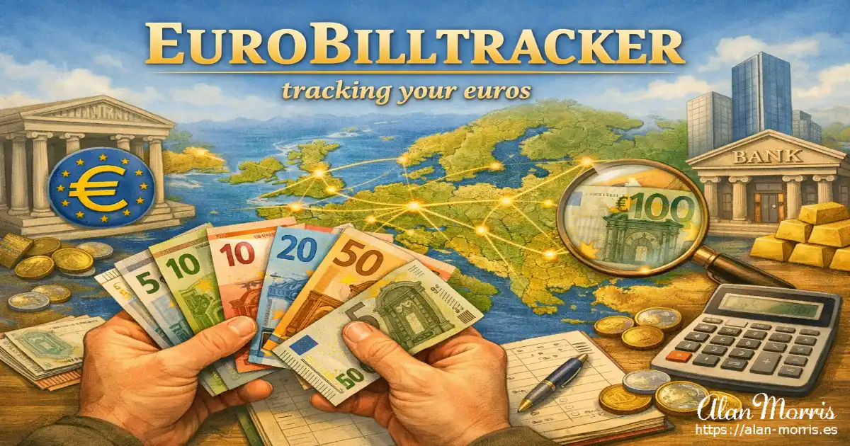 Hands holding euro notes over a map of Europe.