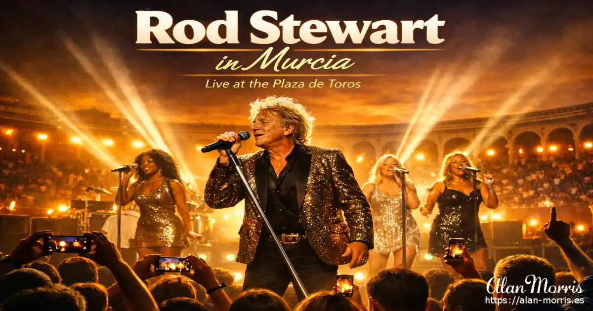 Rod Stewart in the Murcia Bullring.