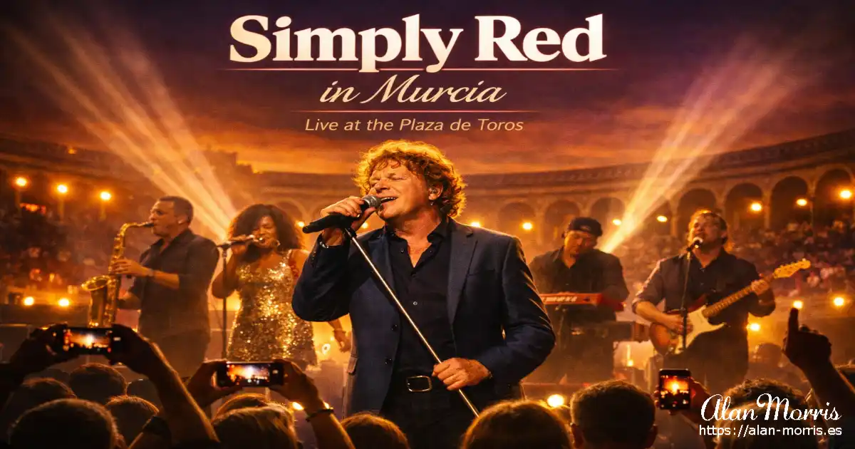 Simply Red in concert in Murcia.