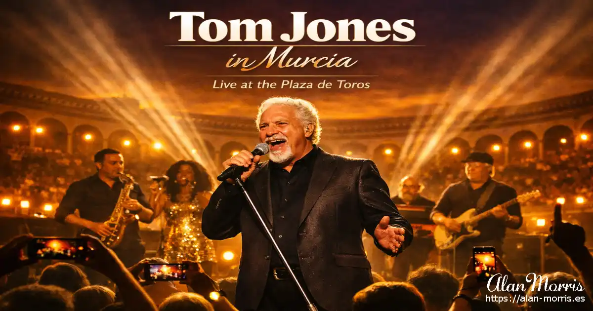 Tom Jones in concert in Murcia.