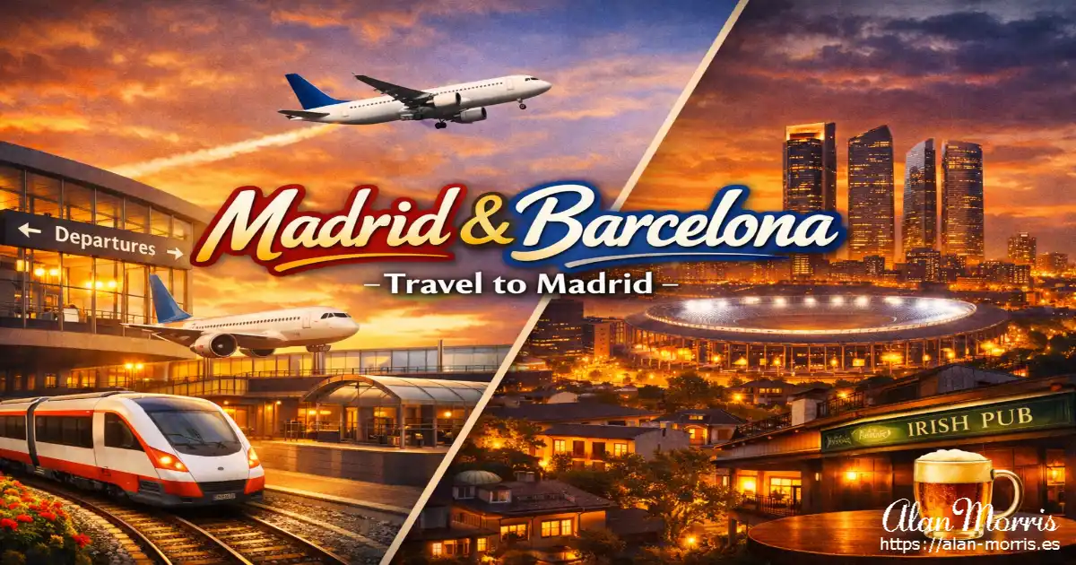 View of Madrid and Barcelona landmarks captured during a short city‑break travel story.