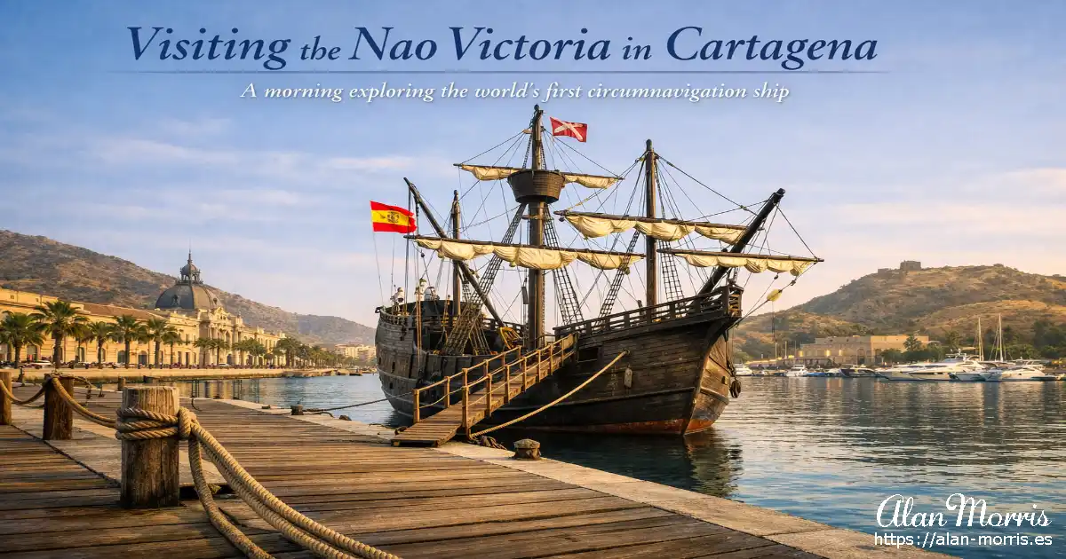 Nao Victoria docked in Cartagena.