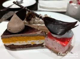 Selection of desserts in the Radisson Blu Hotel in Amritsar.