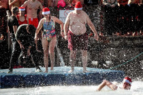 Alan Morris getting ready to jump into the Mar Menor