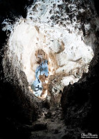 Coloured rock formations deep in Carlsbad Caverns. Coloured rock formations deep in Carlsbad Caverns.