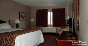Hotel bedroom in Lead.