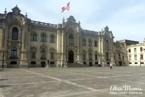 Government Palace in Plaza Mayor, Lima. Government Palace in Plaza Mayor, Lima.