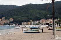 Beachfront at Noli, Italy.