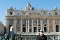 Alan Morris in St Peters Square,.