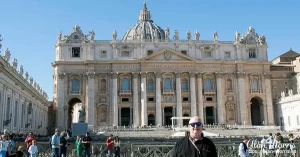 Alan Morris in St Peters Square,.