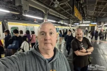 Alan Morris at Shinjuku East train station in Tokyo