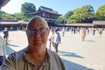 Alan Morris at the Meiji Shinto Shrine